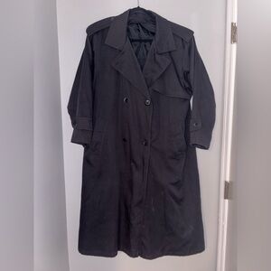 London Fog Women's Black Trench Coat